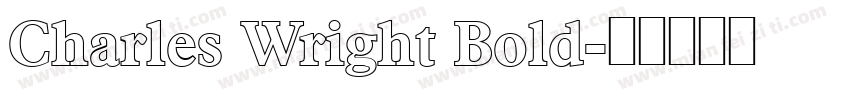 Charles Wright Bold字体转换